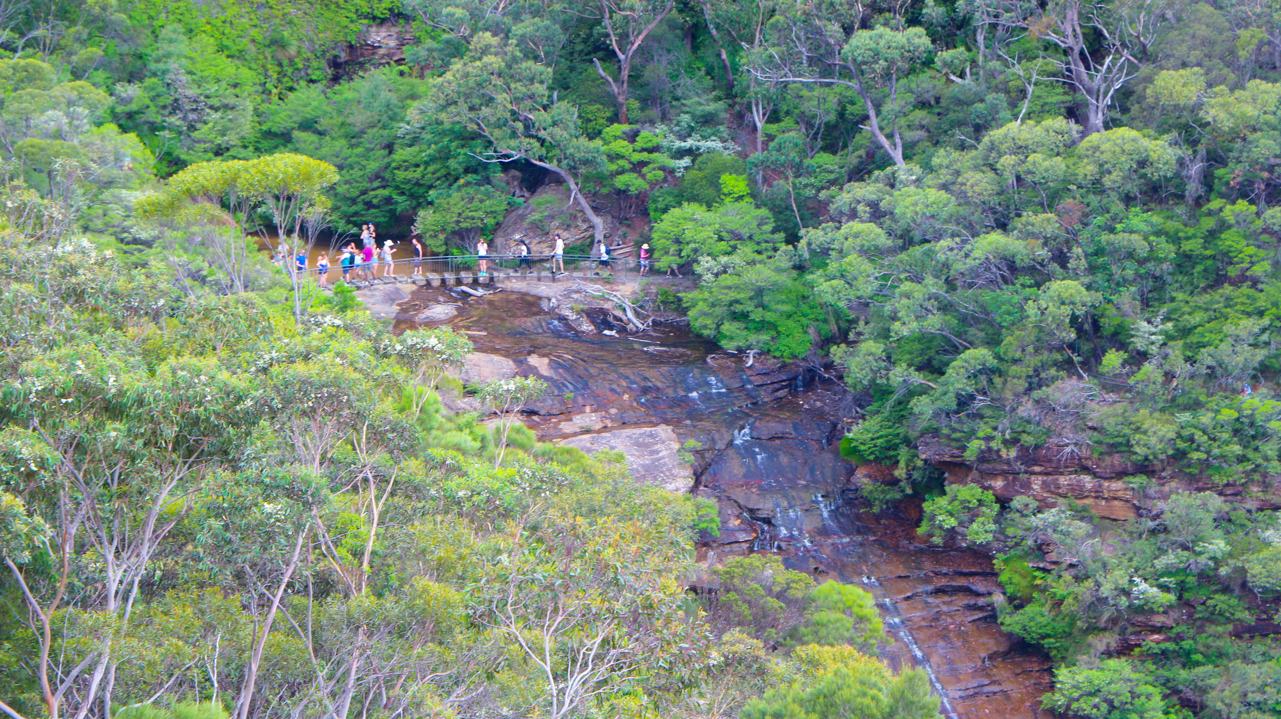 Wentworth Falls from the distance