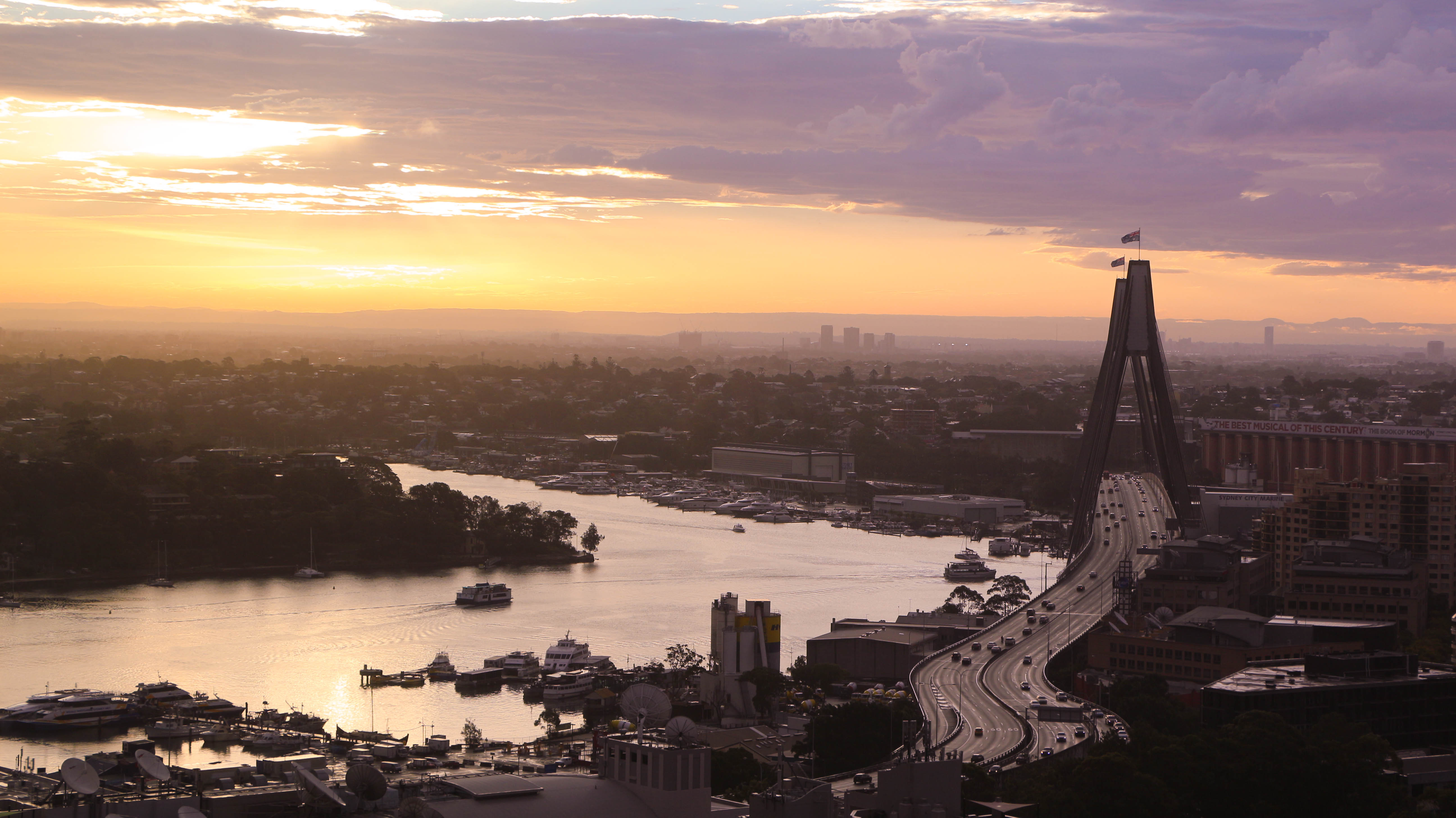 Sydney during sunset
